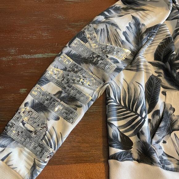 Victoria Secret PINK Blink Logo Women's Embroidery Sequined Hoodie Size Large - Picture 6 of 11